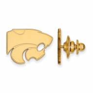 Kansas State Wildcats NCAA Sterling Silver Gold Plated Lapel Pin