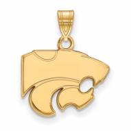Kansas State Wildcats NCAA Sterling Silver Gold Plated Small Pendant