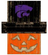 Kansas State Wildcats Pumpkin Head Sign