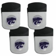 Kansas State Wildcats 4 Pack Chip Clip Magnet with Bottle Opener