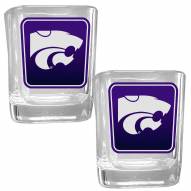 Kansas State Wildcats Square Glass Shot Glass Set
