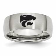 Kansas State Wildcats Stainless Steel Laser Etch Ring