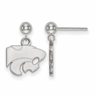 Kansas State Wildcats Sterling Silver Dangle Ball Earrings