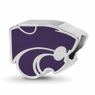 Kansas State Wildcats Sterling Silver Enameled Bead