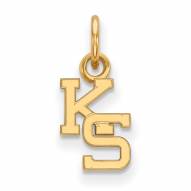 Kansas State Wildcats Sterling Silver Gold Plated Extra Small Pendant