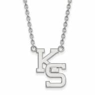 Kansas State Wildcats Sterling Silver Large Pendant Necklace