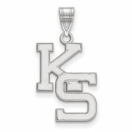 Kansas State Wildcats Sterling Silver Large Pendant
