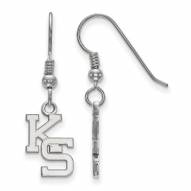 Kansas State Wildcats Sterling Silver Small Dangle Earrings