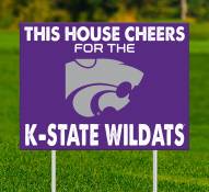 Kansas State Wildcats This House Cheers for Yard Sign