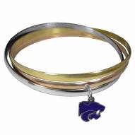Kansas State Wildcats Tri-color Bangle Bracelet
