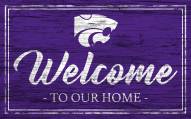 Kansas State Wildcats Welcome to our Home 6" x 12" Sign
