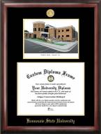 Kennesaw State Owls Gold Embossed Diploma Frame with Campus Images Lithograph