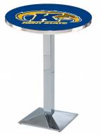 Kent State Golden Flashes Chrome Bar Table with Square Base