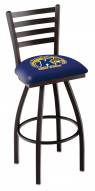 Kent State Golden Flashes Swivel Bar Stool with Ladder Style Back