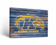 Kent State Golden Flashes Weathered Canvas Wall Art
