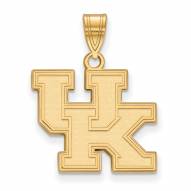 Kentucky Wildcats 10k Yellow Gold Medium Pendant