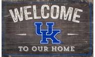 Kentucky Wildcats 11" x 19" Welcome to Our Home Sign