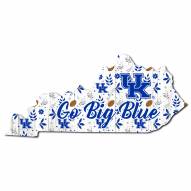 Kentucky Wildcats 12" Floral State Sign