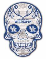 Kentucky Wildcats 12" Sugar Skull Sign