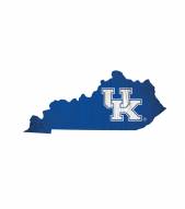 Kentucky Wildcats 12" Team Color Logo State Sign