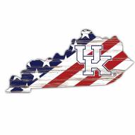 Kentucky Wildcats 12" USA State Cutout Sign