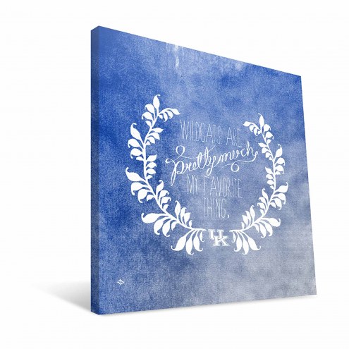 Kentucky Wildcats 12&quot; x 12&quot; Favorite Thing Canvas Print