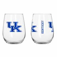 Kentucky Wildcats 16 oz. Gameday Curved Beverage Glass