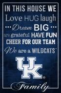 Kentucky Wildcats 17" x 26" In This House Sign