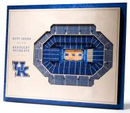 Kentucky Wildcats 5-Layer StadiumViews 3D Wall Art