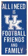 Kentucky Wildcats 6" x 12" Friends & Family Sign