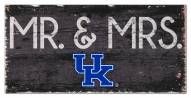 Kentucky Wildcats 6" x 12" Mr. & Mrs. Sign