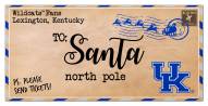 Kentucky Wildcats 6" x 12" To Santa Sign