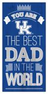 Kentucky Wildcats Best Dad in the World 6" x 12" Sign