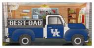 Kentucky Wildcats Best Dad Truck 6" x 12" Sign