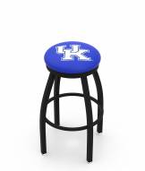 Kentucky Wildcats Black Swivel Bar Stool with Accent Ring