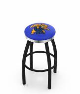 Kentucky Wildcats Black Swivel Barstool with Chrome Accent Ring