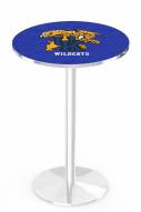 Kentucky Wildcats Chrome Pub Table with Round Base