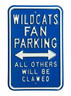 Kentucky Wildcats Clawed Parking Sign