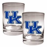 Kentucky Wildcats College 2-Piece 14 Oz. Rocks Glass Set