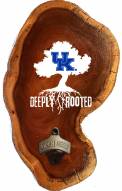 Kentucky Wildcats Deeply Rooted Wood Slab Bottle Opener