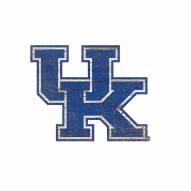 Kentucky Wildcats Distressed Logo Cutout Sign