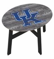 Kentucky Wildcats Distressed Wood Side Table