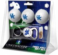 Kentucky Wildcats Golf Ball Gift Pack with Key Chain