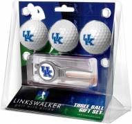 Kentucky Wildcats Golf Ball Gift Pack with Kool Tool