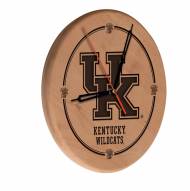 Kentucky Wildcats Laser Engraved Wood Clock