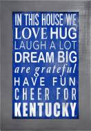 Kentucky Wildcats In This House 11" x 19" Framed Sign