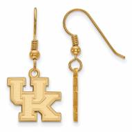 Kentucky Wildcats Sterling Silver Gold Plated Small Dangle Earrings