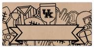 Kentucky Wildcats Name Banner Coloring Sign