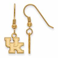 Kentucky Wildcats NCAA Sterling Silver Gold Plated Extra Small Dangle Earrings