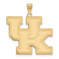 Kentucky Wildcats NCAA Sterling Silver Gold Plated Extra Large Pendant